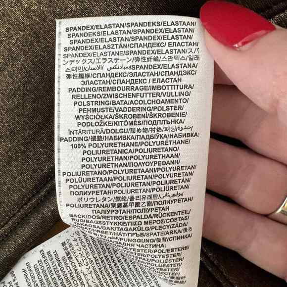 Marciano Women's Black Metallic Neoprene Sleeveless Mini-Dress Pockets - Size 0 - Picture 9 of 9